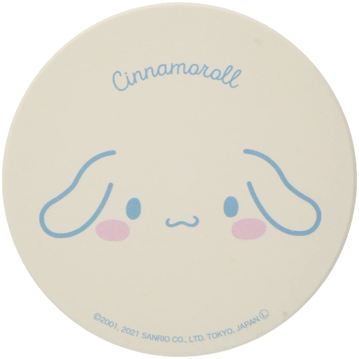 Kaneshotouki Sanrio 493515 Cinnamoroll Ceramic Water Absorption Coaster Diameter 3.5 inches (9 cm) Face