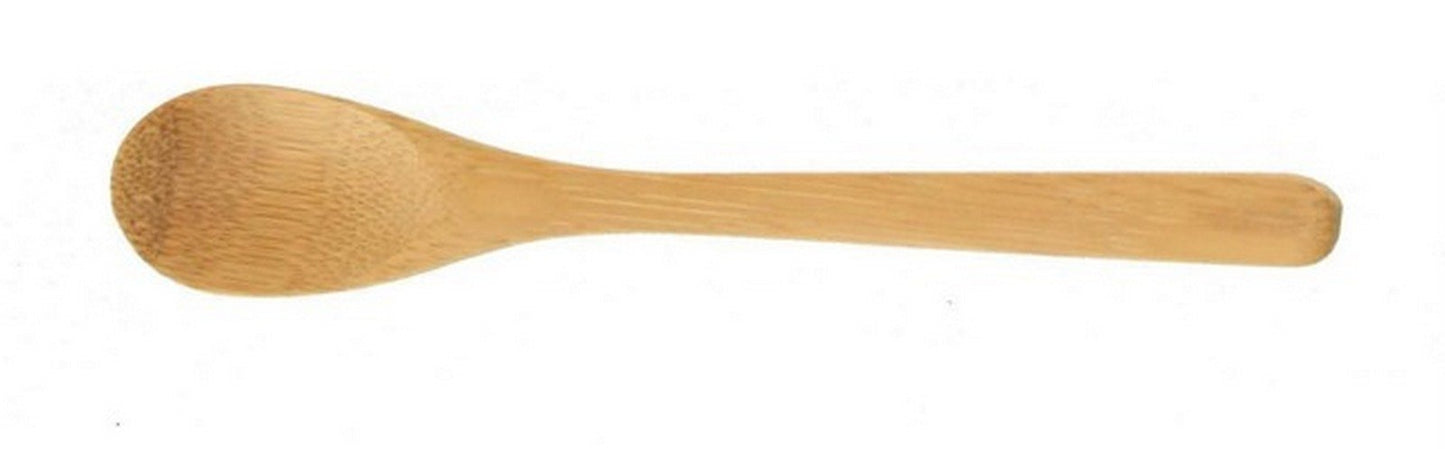 JapanBargain, Set of 10 Bamboo Spoons, 7.5 Inch Long Handle Wooden Spoon for Eating, Mixing, Stirring, Matcha, Spice, Sugar, Eco-Friendly, Non-Stick Cookware Safe