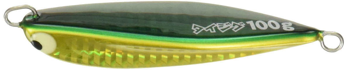 Tacklehouse Metal Jig, Tie Jig, 3.1 inches (80 mm), 3.5 oz (100 g), Green Gold #1 TJ100 Lure
