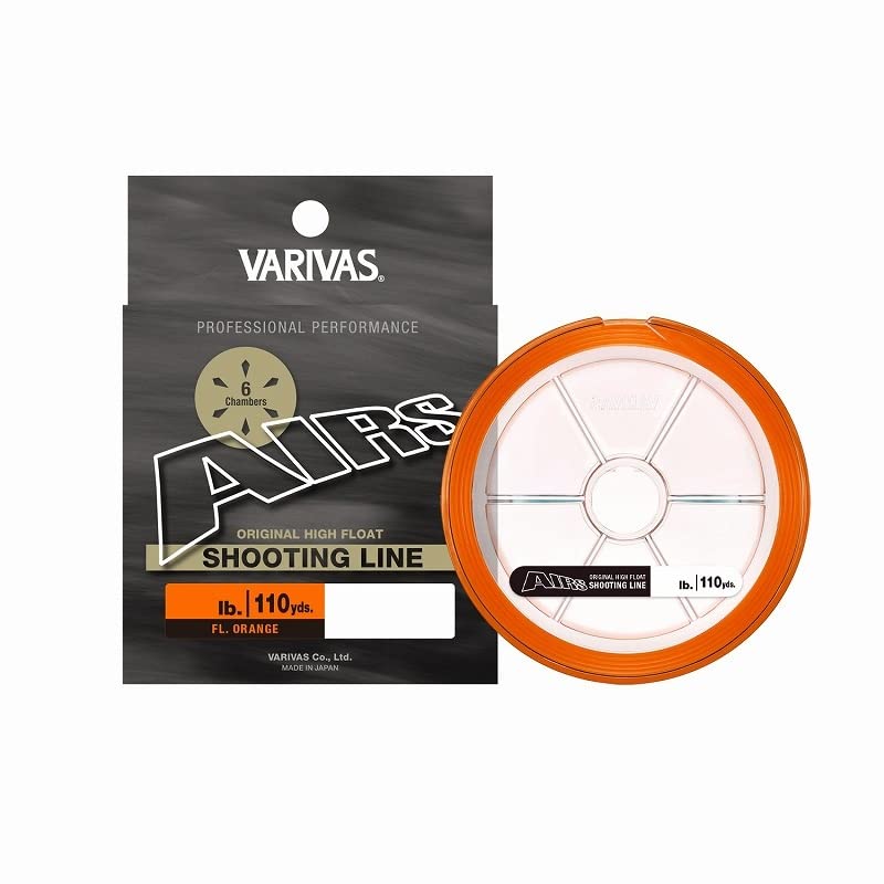 VARIVAS Air's Shooting Line, Orange, 110 Yards (Approx. 100 m), 24 lbs