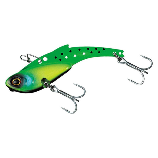 DAIWA Sea Bass Metal Vibe Moissanite Real Steel 0.6 oz (18 g) Konoshiro Lime Chart Lure
