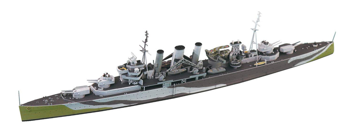 Aoshima 1/700 Scale British Heavy Cruiser Kent - Plastic Model Building Kit # 05673