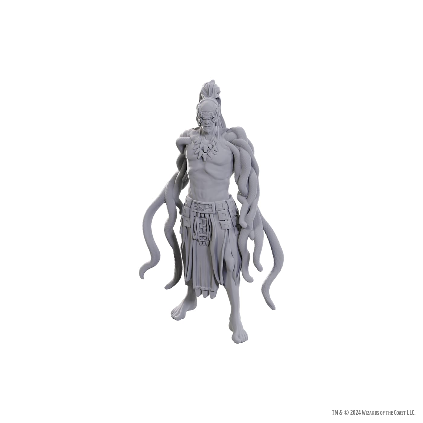 WizKids Dungeons & Dragons Nolzur's Marvelous Miniatures | Unpainted Miniatures | Wave 25 (Yuan-ti Pit Master)