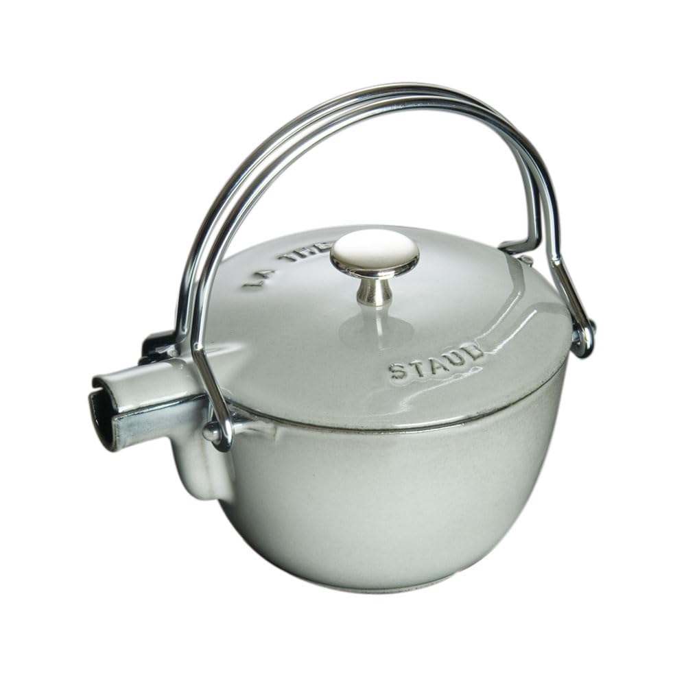 Staub Round Teapot/Kettle - 1QT - Graphite Grey
