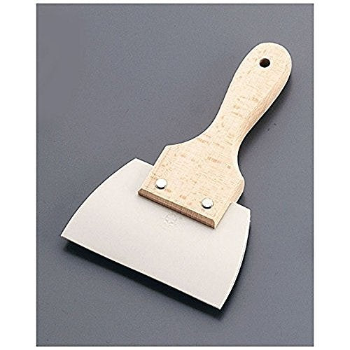 Kotei Corporation WGM03001 Hotei Corporation Rubber Spatula, Large, No. 302, Spatula: Silicone Rubber, Handle: Wood, Japan