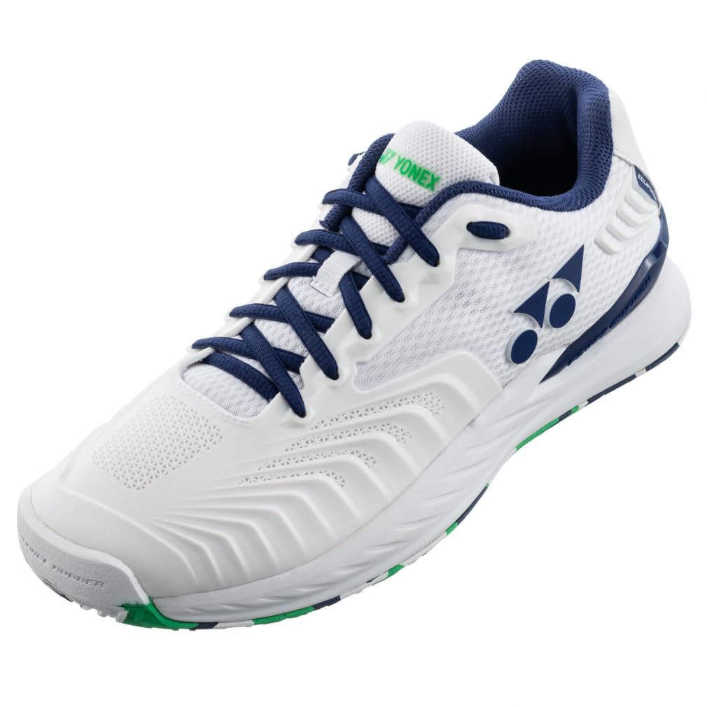 Yonex Power Cushion Ecliption 4 Women's AC Tennis Shoes, white/aloe (548), 23.0 cm 2E