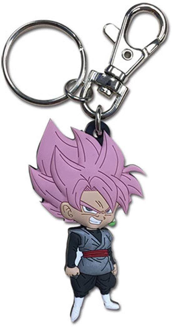 Dragon Ball Goku Black Super Saiyan Rose Keychain