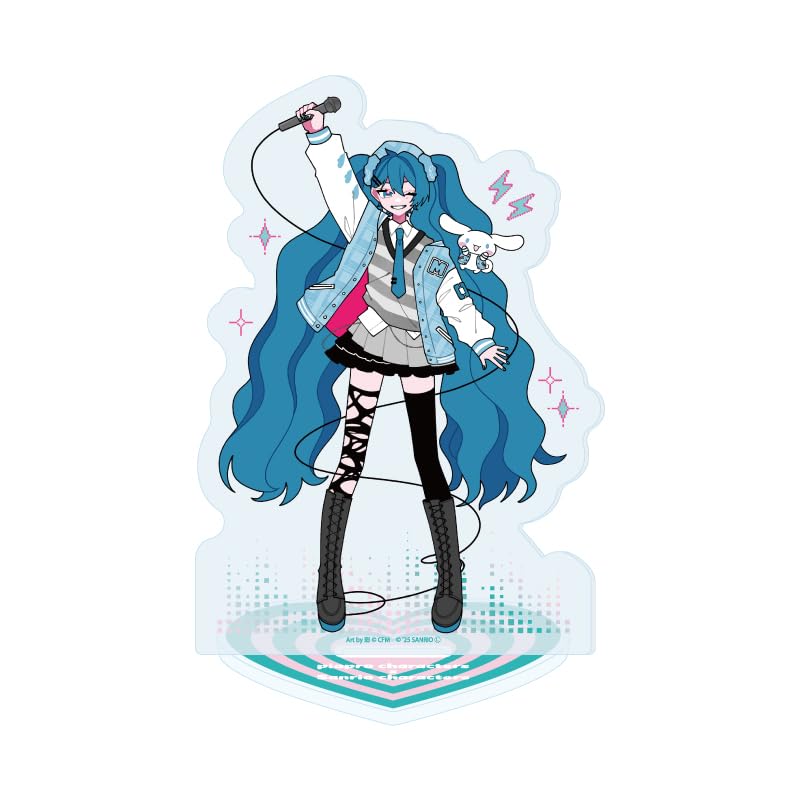 Pipro Characters x Sanrio Characters 01, Hatsune Miku x Cinnamorol, Collaboration Illustration, Acrylic Stand