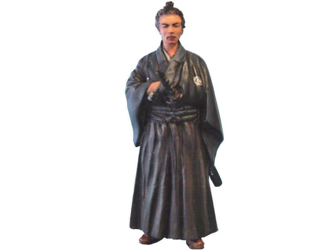 Aurora Model 1/32 Figures Samurai 54mm Unpainted kit HT01