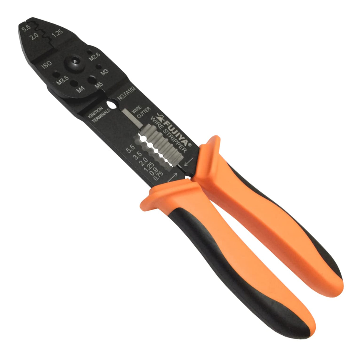 FUJIYA Tools, FA103, Crimping Pliers for Faston terminal, 9 Inch