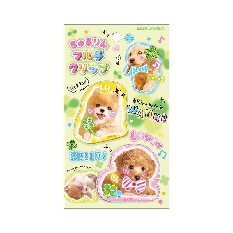 Cameo Japan 232946 Clips, Churururin Clip, Heisei Fancy Kirapot Wanko