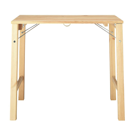 MUJI 18499441 Folding Pine Wood Table, (W x D x H): 31.5 x 19.7 x 27.6 inches (80 x 50