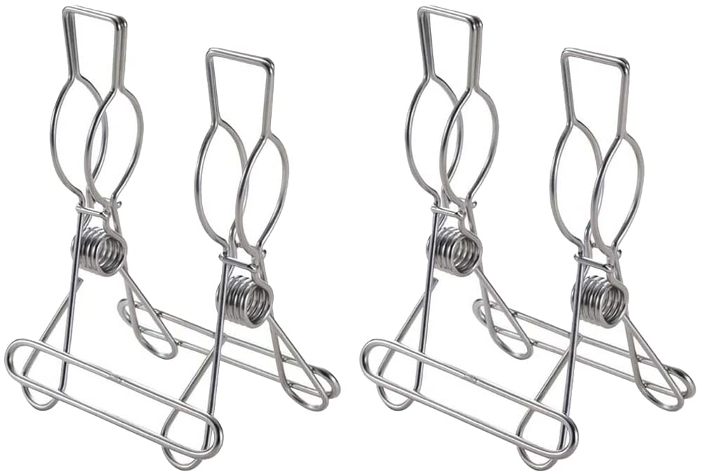 Shimomura Kihan 36257 Double Pinch Rod Removal Prevention Stainless Steel, Set of 2, Room Drying
