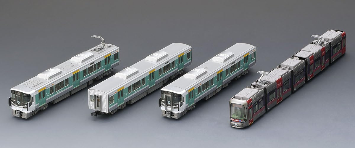 Tomytec 97957 N Gauge Special Product JR 227 Series Hiroshima Electric Railway 5100 Wrapping Collaboration Train Set Railway Model Train
