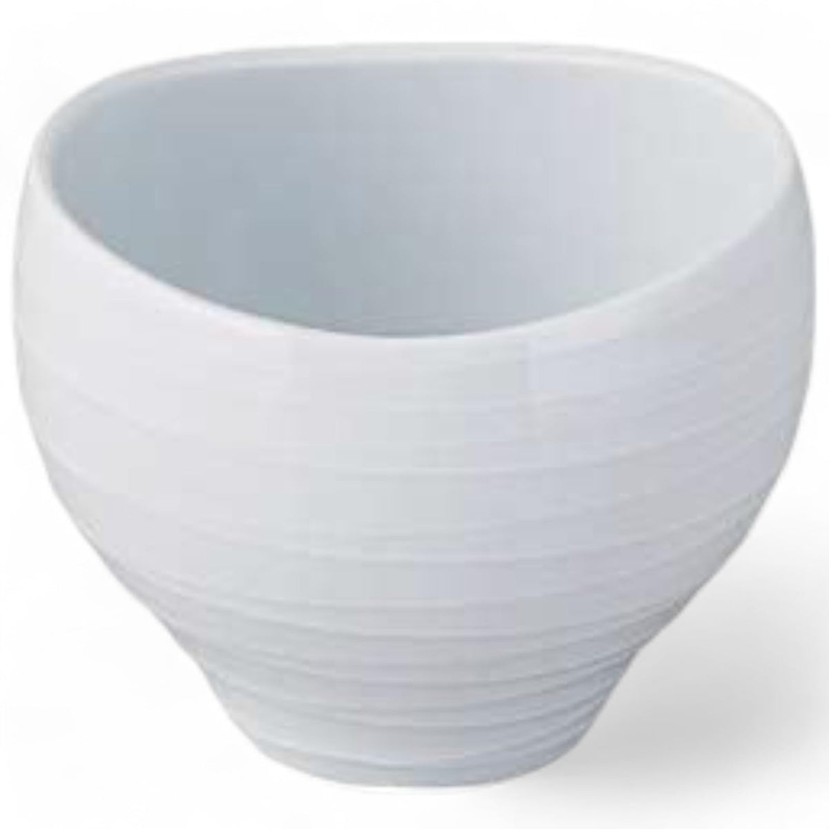 匠美風(Sho Bifu) Takumikaze Arita Pot, 3.9 inches (10 cm), White Porcelain Spool Pattern, Urn-Shaped Pot Made in Japan
