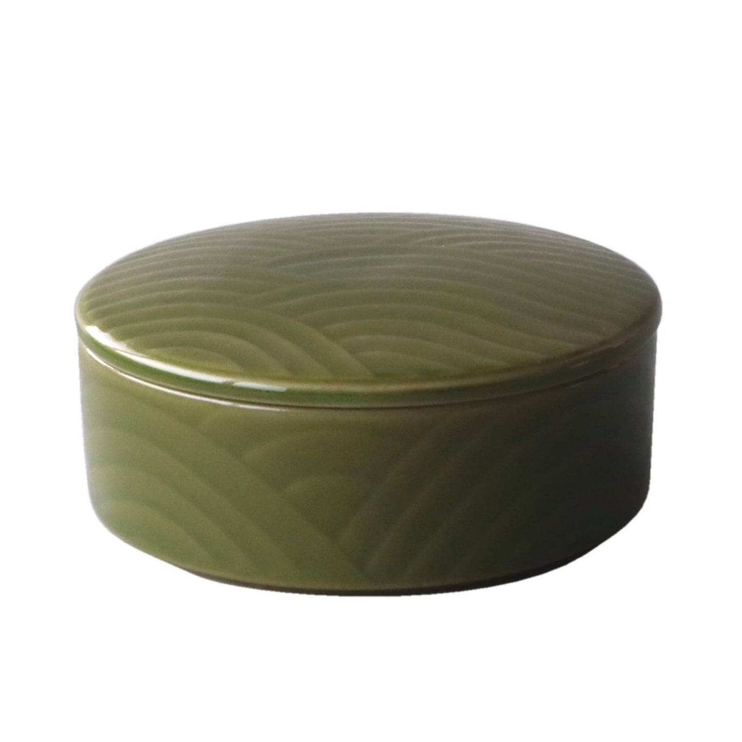 アワサカ Awasaka Futamono Lid Small Bowl Moss Color