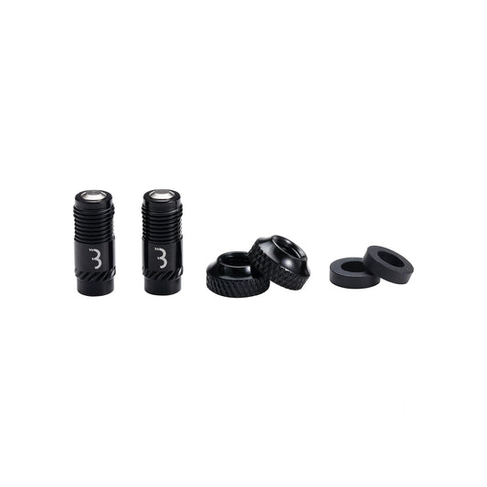 BBB BTI-165 Core Cap for Bicycles, Valve Cap, Compatible with Presta Valves, Inflates with Air While On, Comfortable Air Pressure Management, No Dedicated Adapter Required, Black