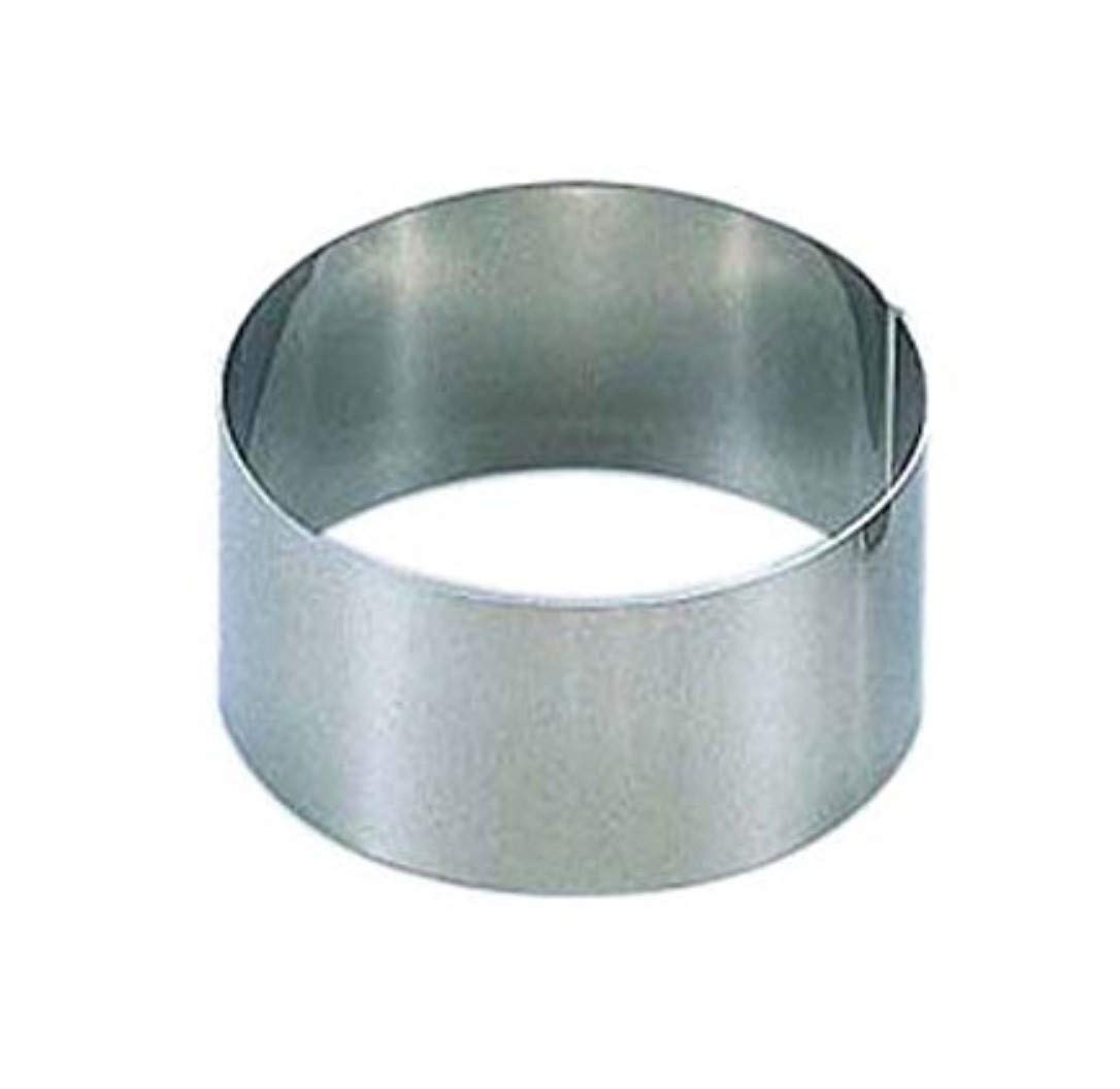 遠藤商事 Endo Shoji WSL08031 Circular Ring, For Commercial Use, Diameter 3.0 x Height 1.2 inches (75 x 30 mm), 18-0 Stainless Steel, Made in Japan