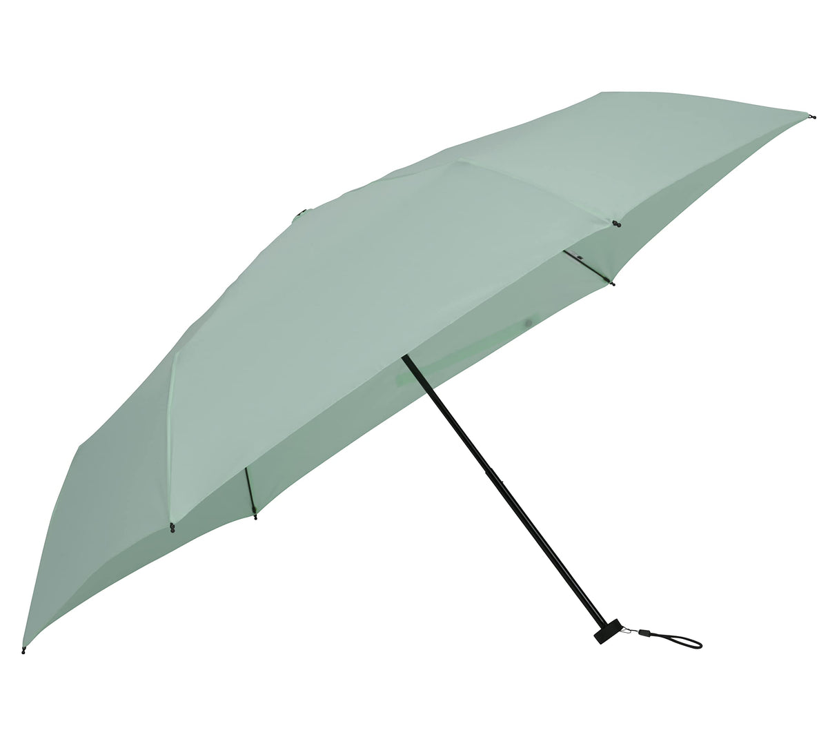 mabu SMV-41443 Folding Umbrella, Men's, Women's, Lightweight, 6 Ribs, Durable, Fiber Construction, For Sunny and Rainy Weather, Water Ribs, 21.7 inches (55 cm), Diameter 39.0 inches (99 cm), Basic Light, Multi Mini R