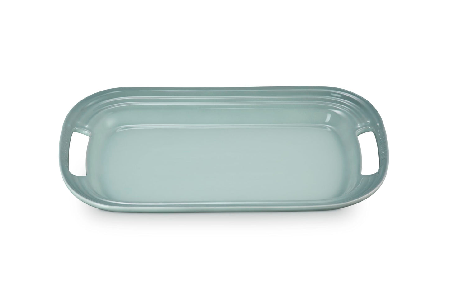 Le Creuset Stoneware Serving Platter, 14 in., Sea Salt