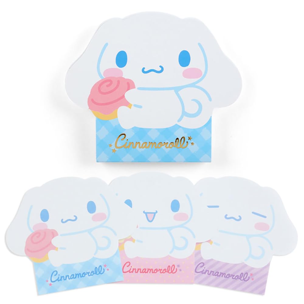 Sanrio Cinnamoroll 459674 Cinnamoroll Character Shaped Memo Cinnamoroll 3.7 x 4.4 x 0.3 inches (9.4 x 11.2 x 0.9 cm) Character SANRIO
