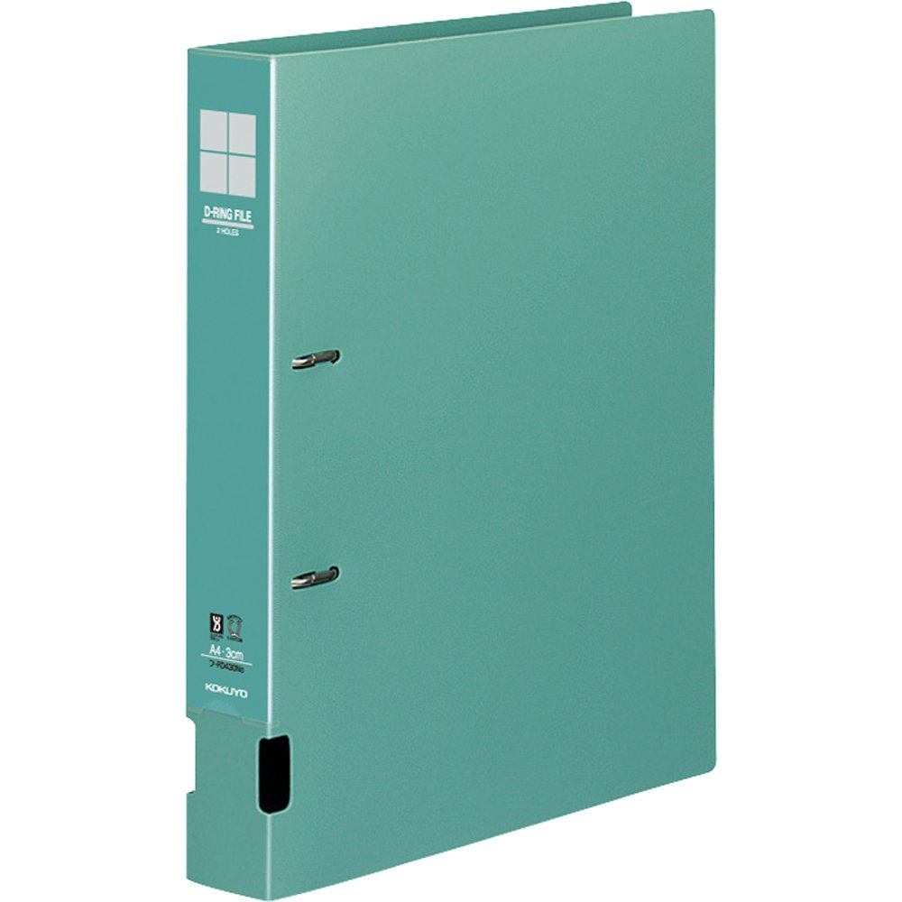 Kokuyo D ring file playback PP green A4 30mm 300 sheets off -FD430GZ