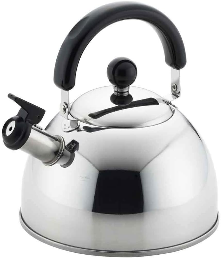 Yoshikawa SJ2220 Kettle, Whistling Kettle, Made in Japan, IH Compatible with Gas Fire, 0.7 gal (2.5 L), New Prell