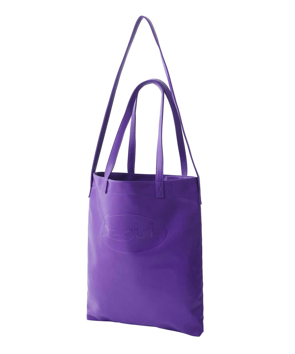 X-Girl 105213053005 Women's Tote Bag, FAUX LEATHER 2-Way Big Tote, Purple