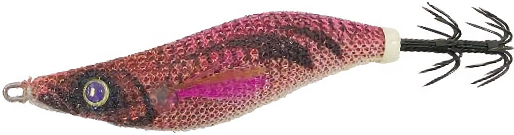 Major Craft EBF Bait Feather, Light Egging, No. 1.8 (6 g), 9, Red/Pink