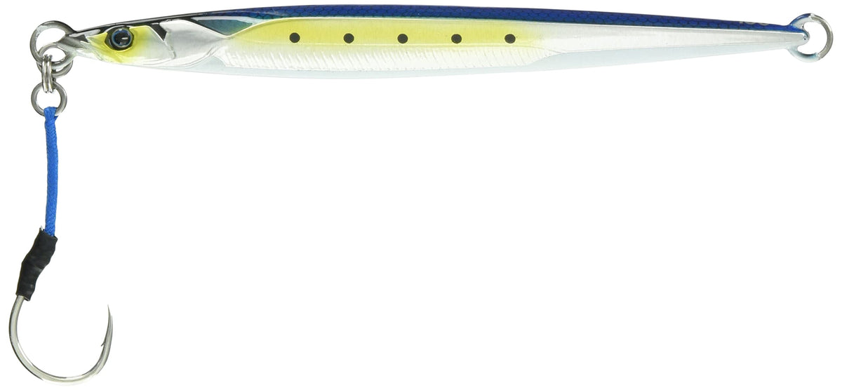 JACKALL G206 Metal Jig, Bumbles Jig, Semi-Long, 3.5 oz (100 g), Aluminum Sardine