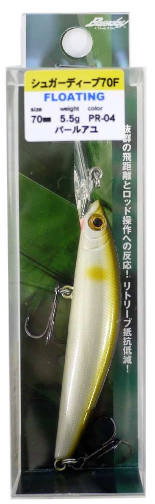 Bassday PR-04 Minnow Sugar Deep 70F 70mm Pearl Ayu Lure