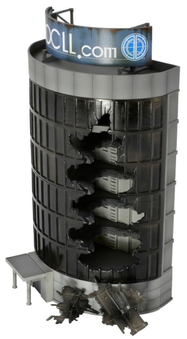TOMYTEC 323723 1/144 GeoColle Combat Series DCM23 Office Building, Painted Plastic Model