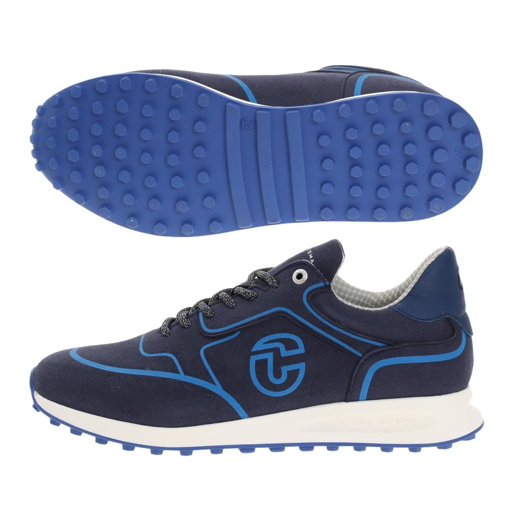 Ducadelcosma 420801-22 NV/KOBALT Golf Shoes, Spikeless, Navy x Blue, 16.9 inches (43.0 cm), Men's