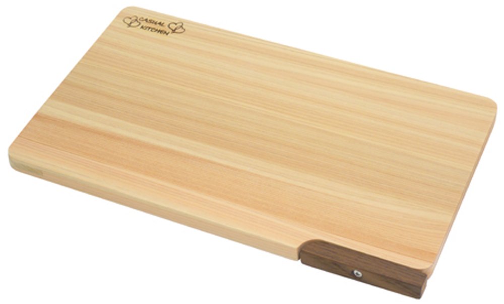 Daiwa Sangyo Cutting Board with Stand, Dishwasher Safe, Wood, Cypress, Lightweight, Made in Japan, Mildew Resistant, 11.8 inches (30 cm)
