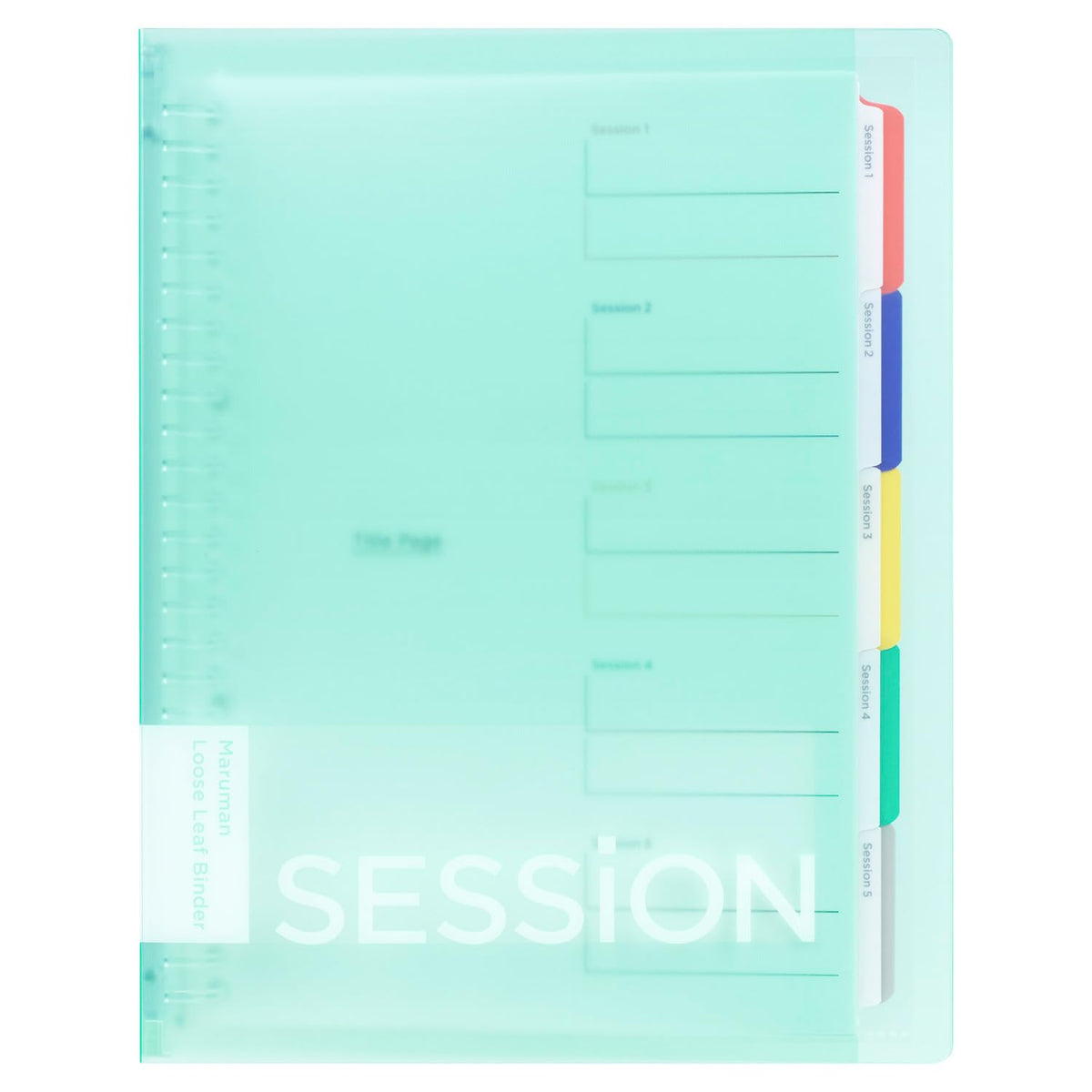 Maruman F310-53 Binder Session B5, 26 Holes, Mint Green