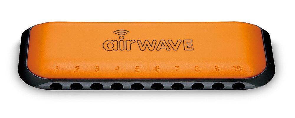 SUZUKI Children's 10-hole harmonica Air wave AW-1 Orange Japan inport