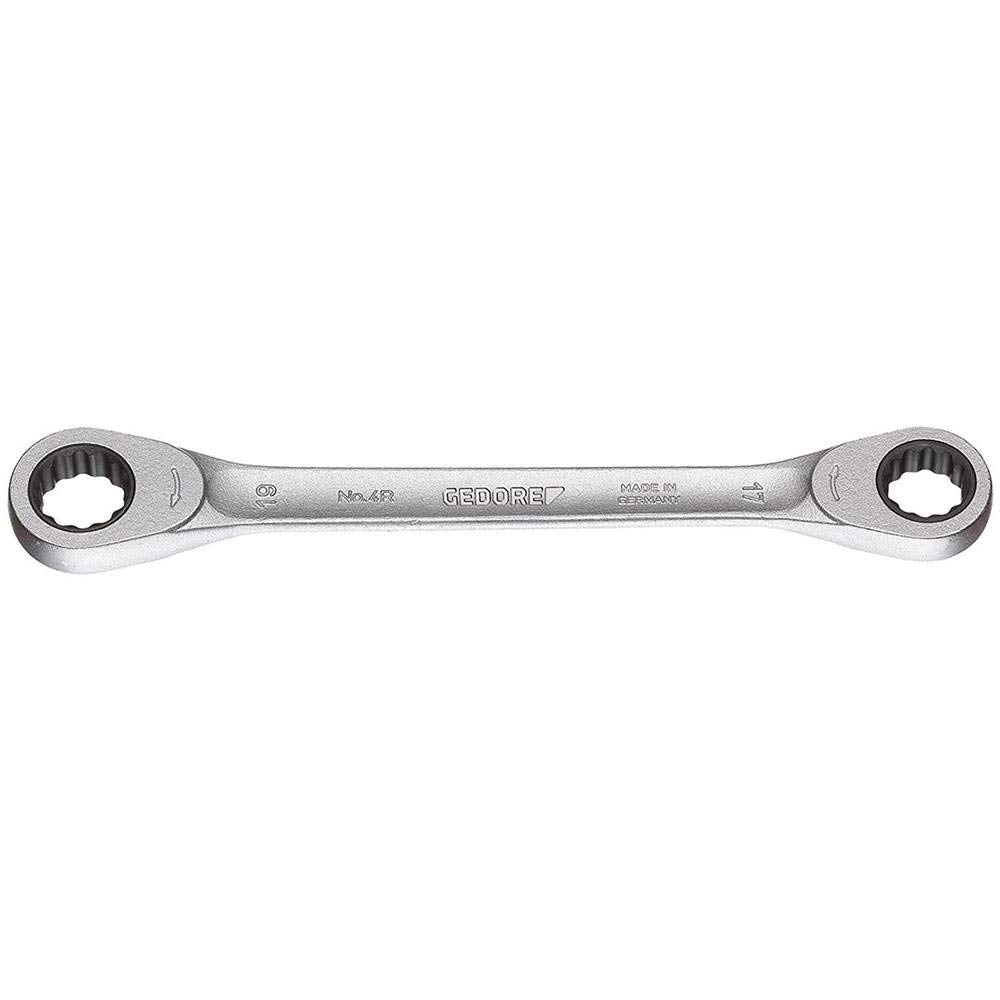 GEDORE 4 R 8x10 Flat Ring Ratchet Spanner 8x10 mm