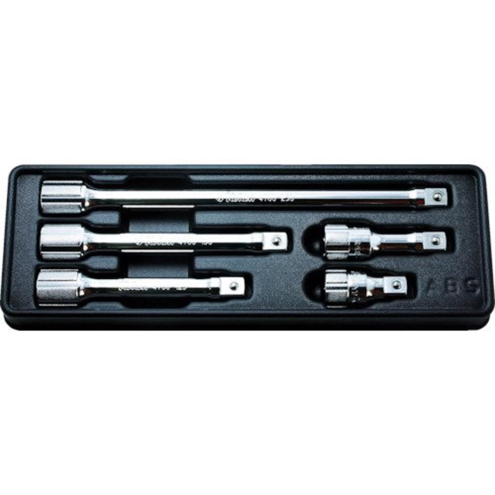 Ko-ken PK4760/5 1/2 Sq. Dr. Extension Bar set 50-250mm ABS Tray 5 pieces