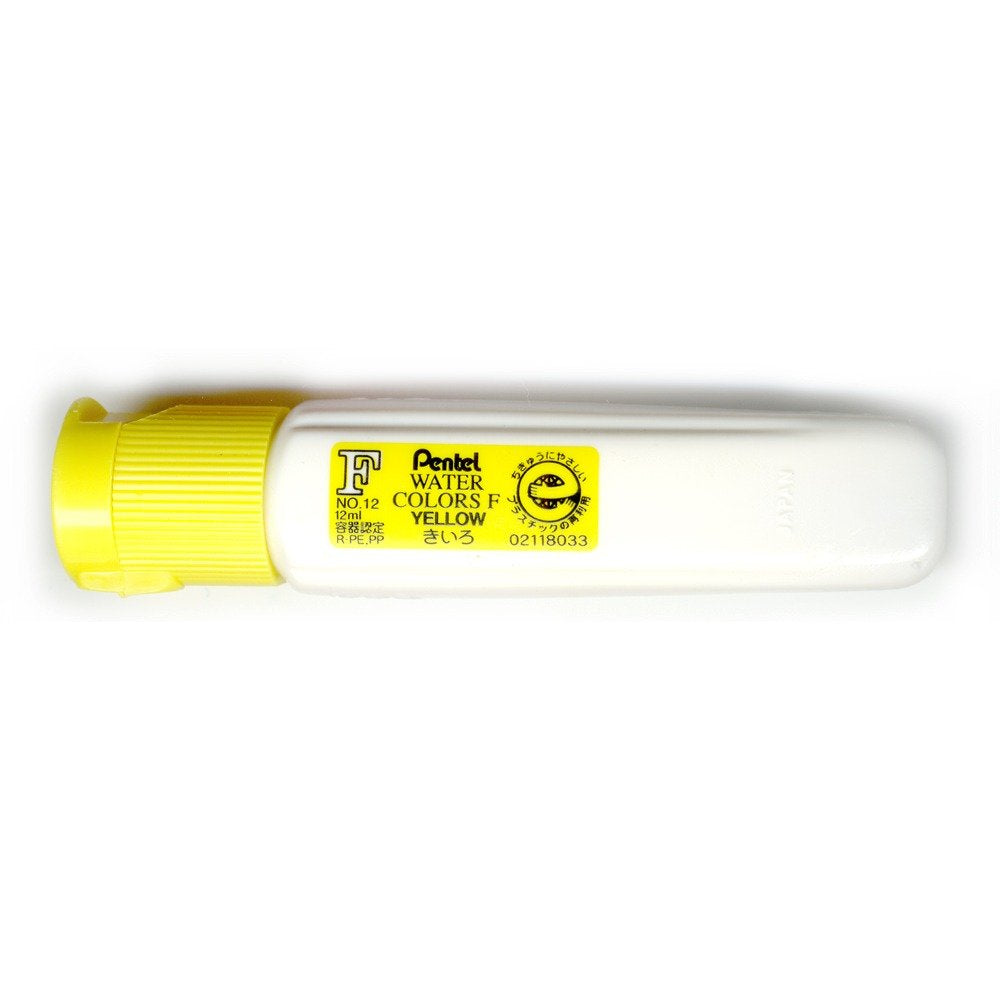 Pentel Efu Watercolor Paints WFCT12, Set of 5, Yellow