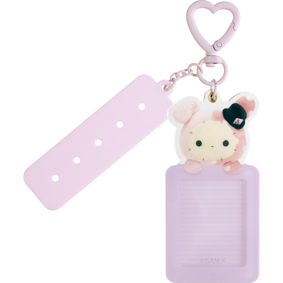 San-X Ellame Co Friends Ellame Co-Custom Keychain Shapo AB33410 H6.1 x W3.3 inches (155 x 85 mm)