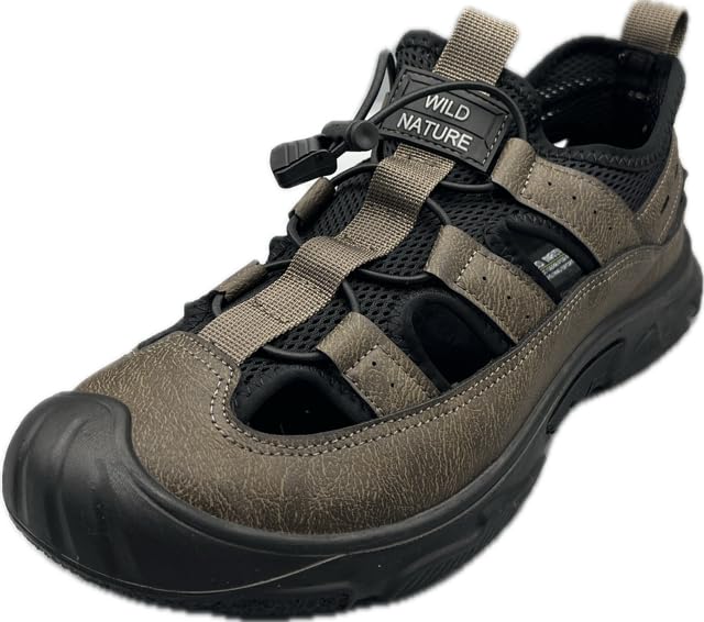 WILD NATURE(ワイルドネイチャー) Men's Sandals Driving Style Loafer, Braun, 25.0 cm