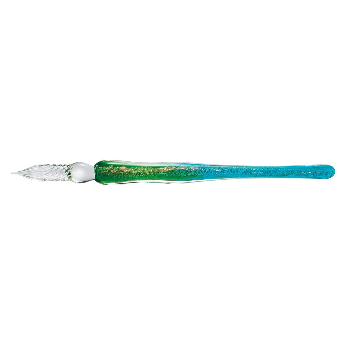 Sekisei Azone AX-8503-00 Glass Pen with Box, Glitter Green