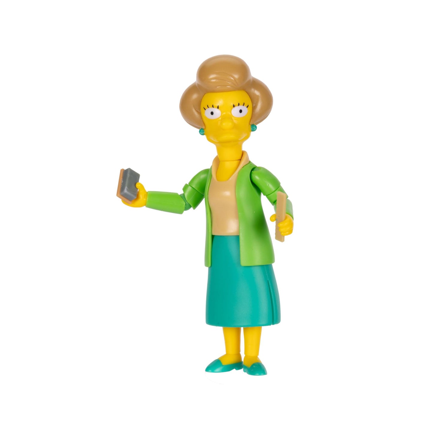 The Simpsons Action Figures 5-Inch Edna Krabappel with Chalk and Ruler
