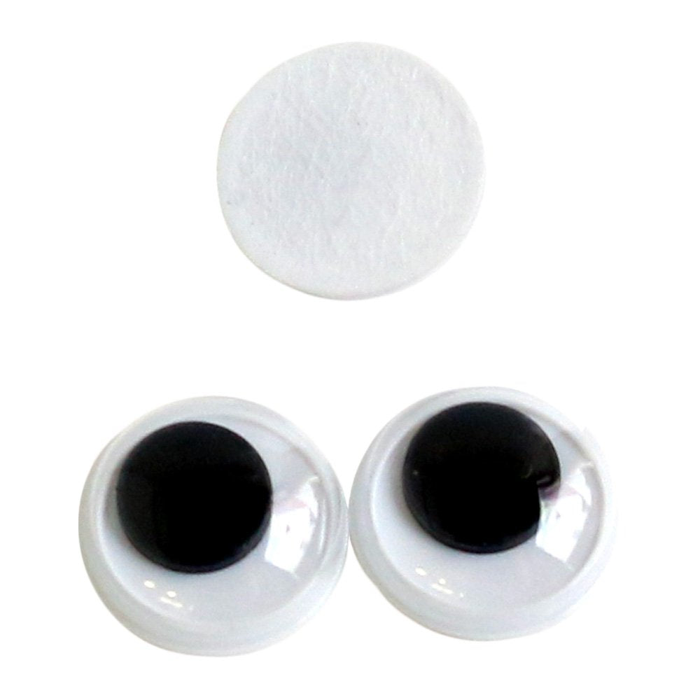 NBK CE104 Motion Eye Adhesive, 36 Pieces, φ0.3 inches (7 mm), Black