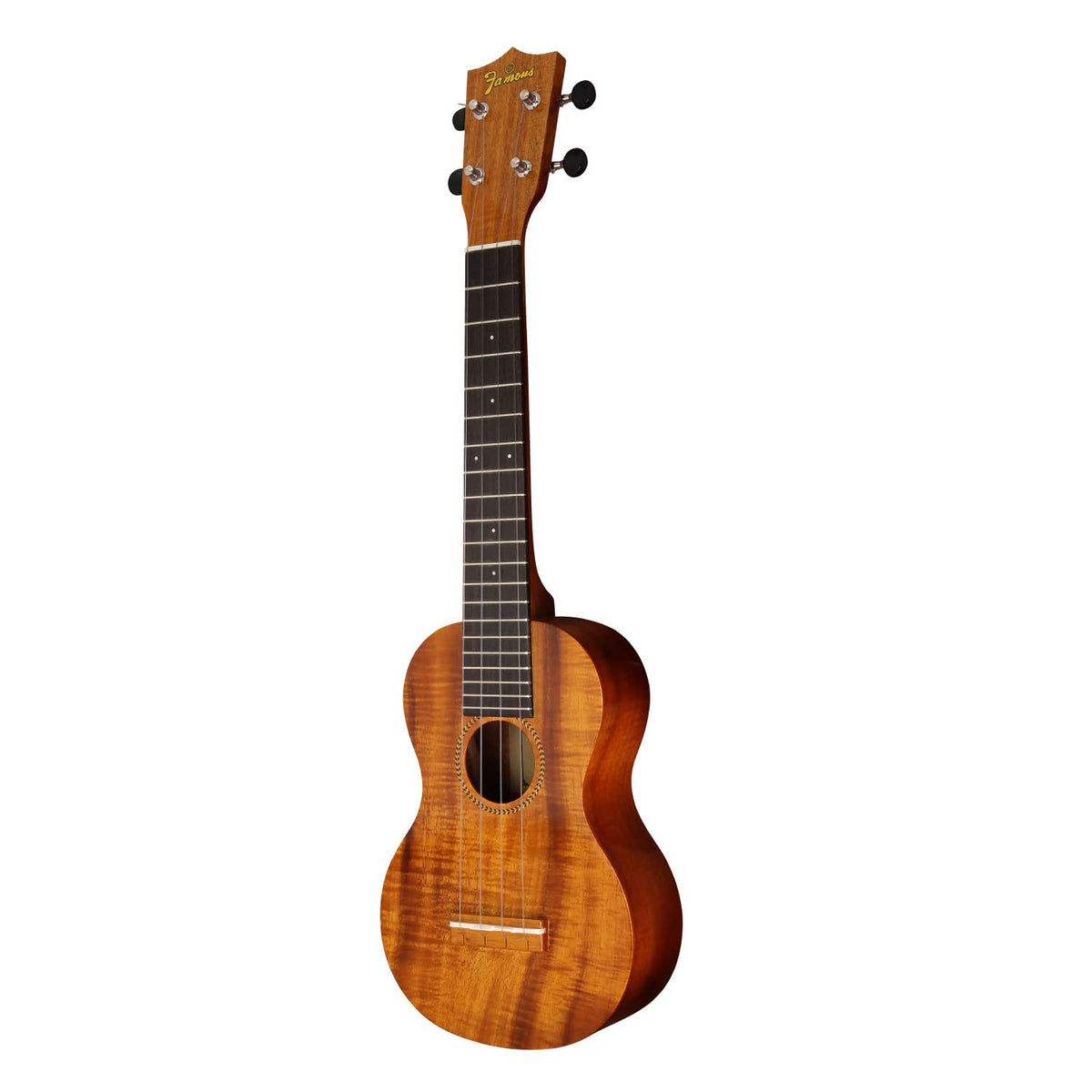 KIWAYA Famous Soprano Longneck Koa Ukulele FLS-2G Made in Japan