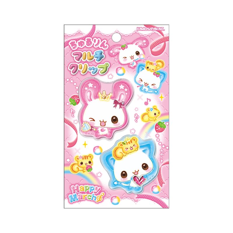 Camio Japan 232944 Clips, Churururin Clips, Heisei Fancy HAPPY MARCH