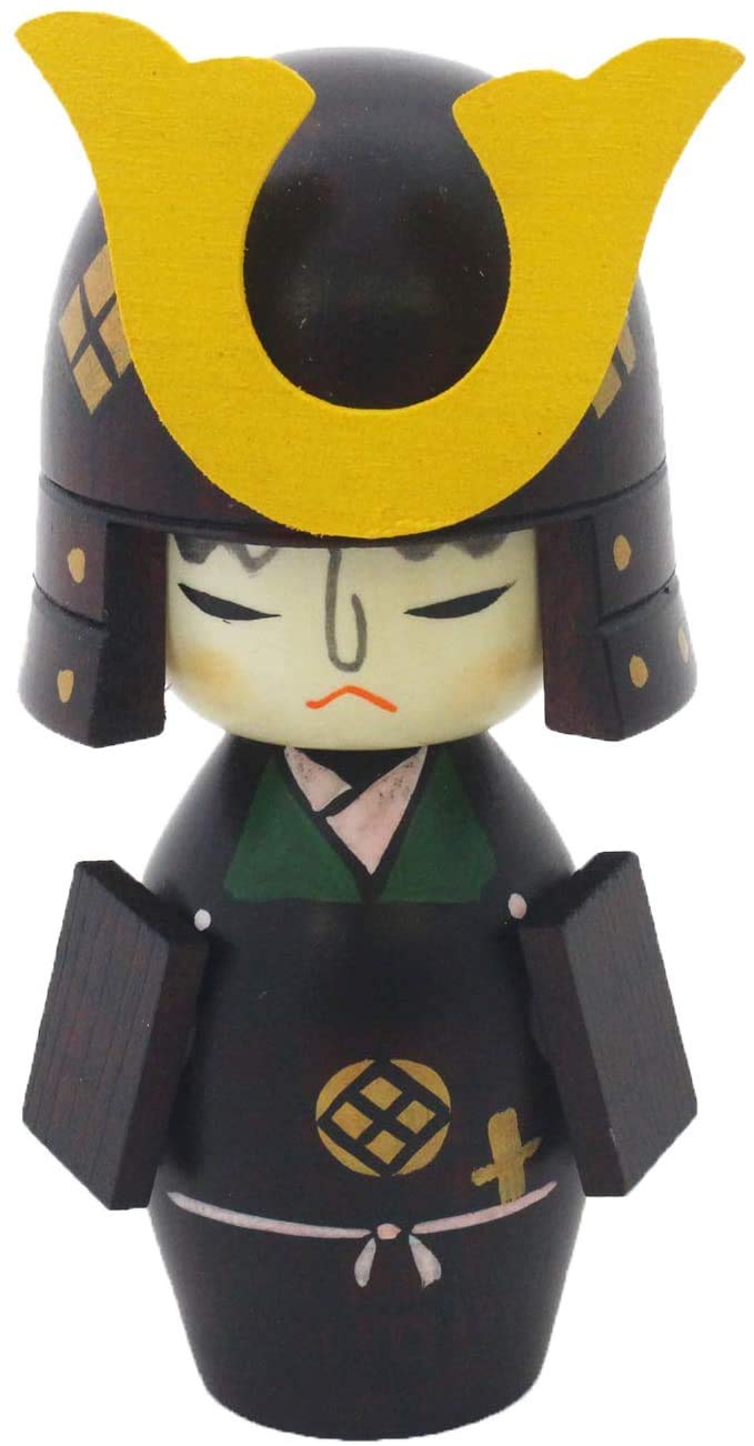 Usaburo 590-237 Takeda Shingen Kokeshi Doll