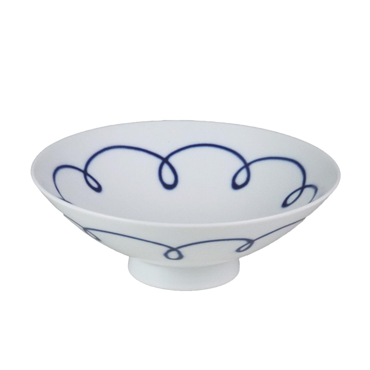Hakusan Pottery ST-10 Flat Chawan, White, Approx. φ5.9 x 2.1 inches (15 x 5.3 cm), Masahiro Mori Design, Hasami Ware Made in Japan