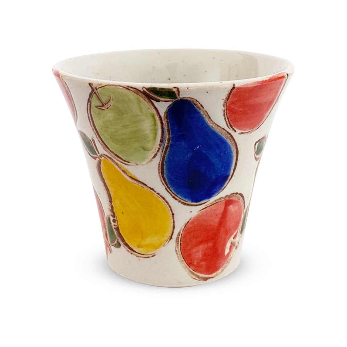 J-kitchens PNO606058 Dinner Tea Cup, 4.9 fl oz (140 cc), Hasami Ware, Made in Japan, Fruit