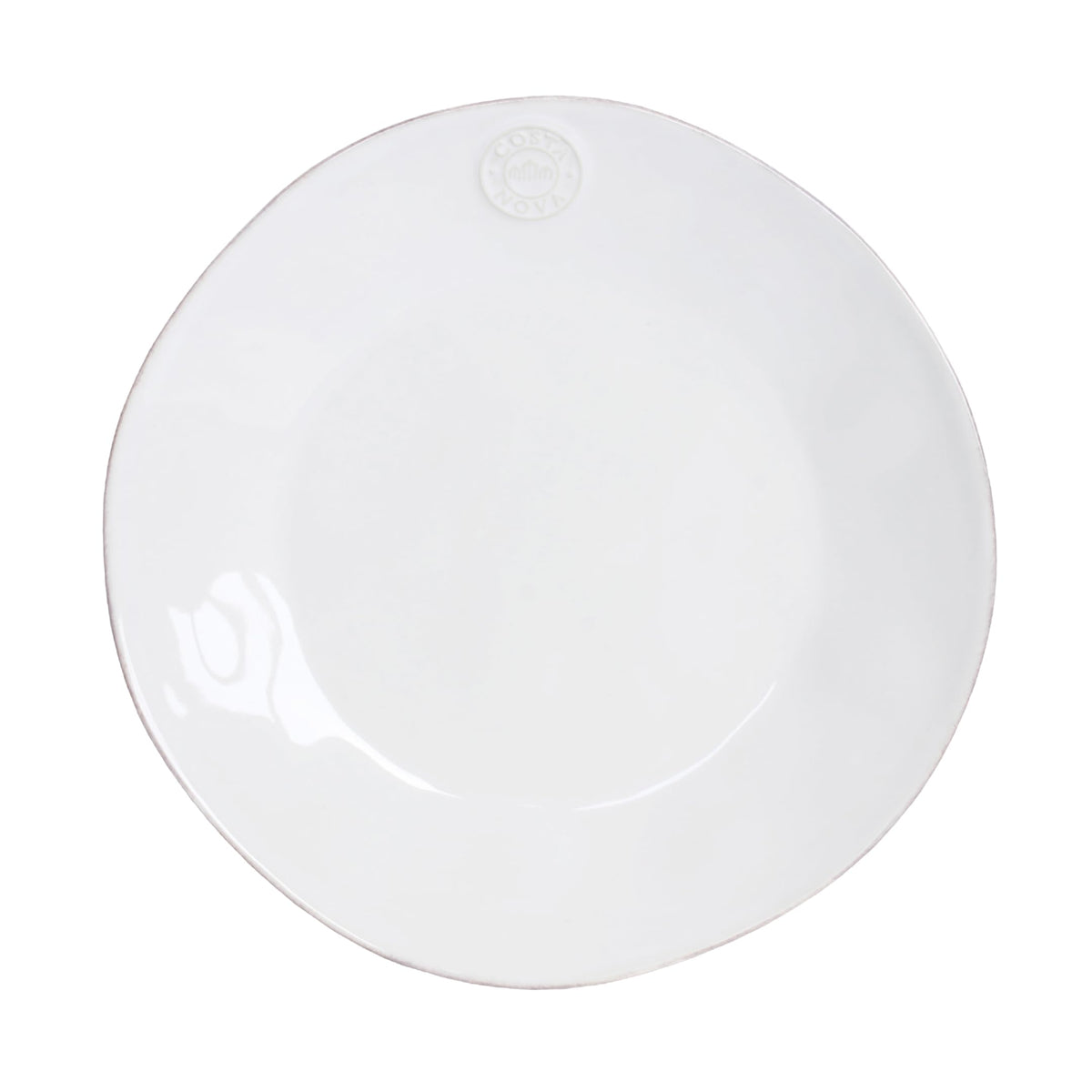 Costa Nova NOP273W Dinner Plate, Approx. 10.6 inches (27 cm), White, Dishwasher Safe, Microwave Safe